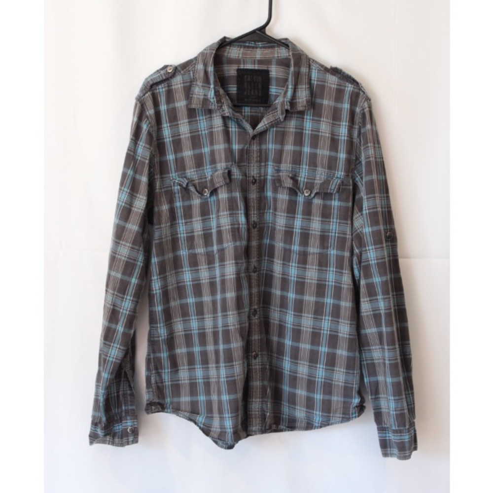 CALVIN KLEIN JEANS Button Down Shirt L